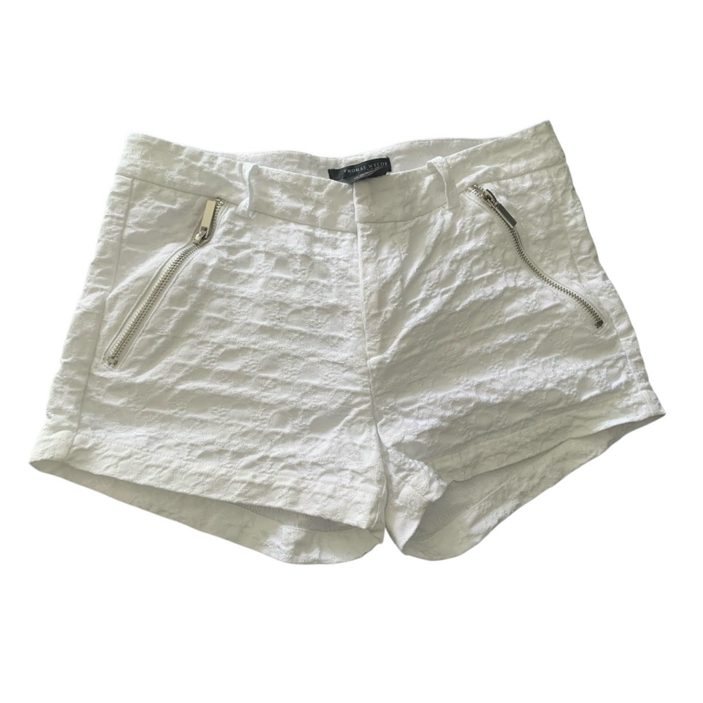 Thomas Wylde Los Angeles Size 4 Textured Women Shorts with Zip Pockets Summer